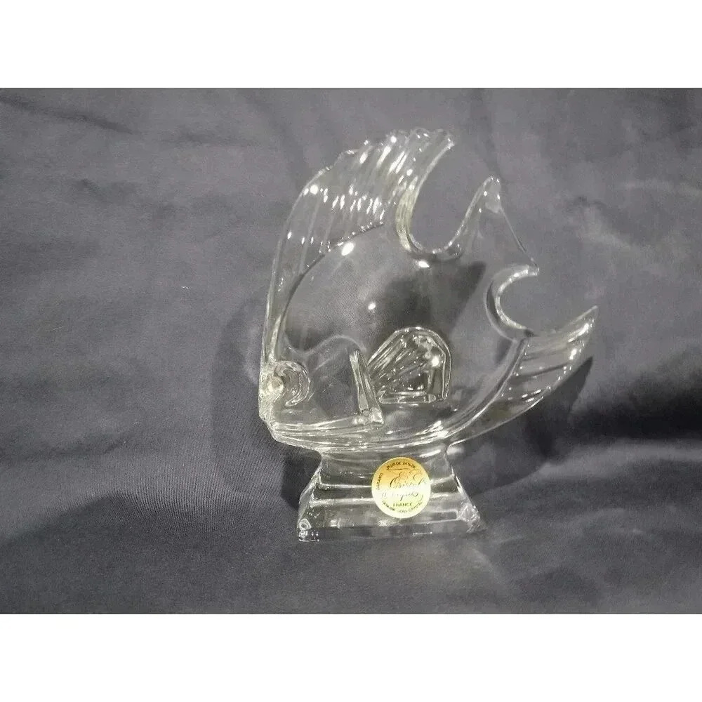 Fish Figurine Art Crystal Cristal d'Arques Genuine Lead Crystal Made in‎ France